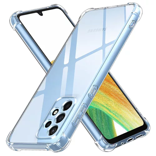 Techsuit - Shockproof Átlátszó Ütésálló Szilikon tok - Samsung Galaxy A33 5G - Átlátszó