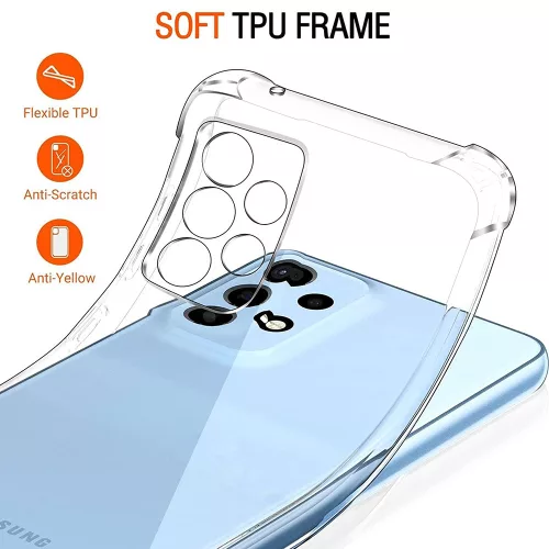 Techsuit - Shockproof Átlátszó Ütésálló Szilikon tok - Samsung Galaxy A33 5G - Átlátszó