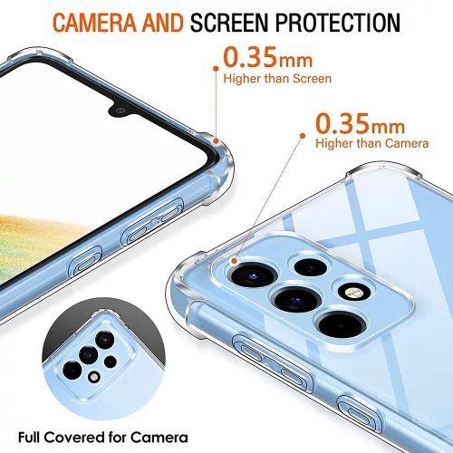 Techsuit - Shockproof Átlátszó Ütésálló Szilikon tok - Samsung Galaxy A33 5G - Átlátszó