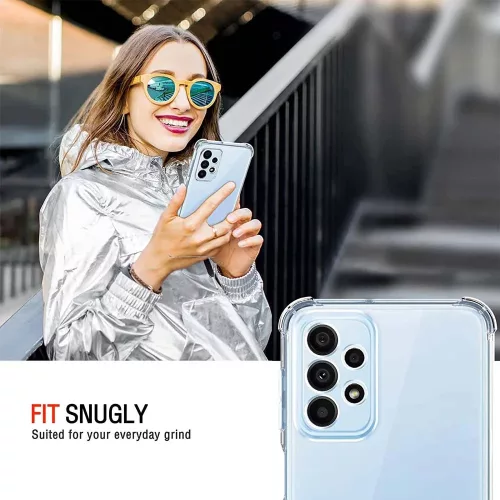 Techsuit - Shockproof Átlátszó Ütésálló Szilikon tok - Samsung Galaxy A23 4G / A23 5G - Átlátszó