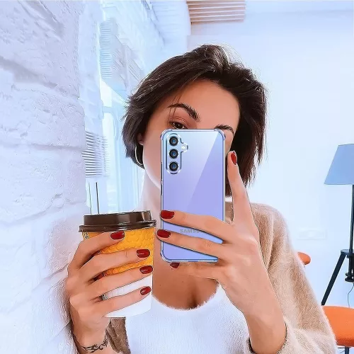 Techsuit - Shockproof Átlátszó Ütésálló Szilikon tok - Samsung Galaxy A34 5G - Átlátszó