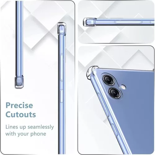 Techsuit - Shockproof Átlátszó Ütésálló Szilikon tok - Samsung Galaxy A04e / M04 - Átlátszó