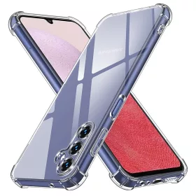   Techsuit - Shockproof Átlátszó Ütésálló Szilikon tok - Samsung Galaxy A14 4G / A14 5G - Átlátszó