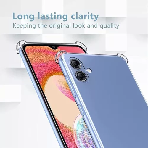 Techsuit - Shockproof Átlátszó Ütésálló Szilikon tok - Samsung Galaxy A05 - Átlátszó