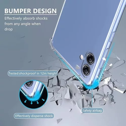 Techsuit - Shockproof Átlátszó Ütésálló Szilikon tok - Samsung Galaxy A05 - Átlátszó