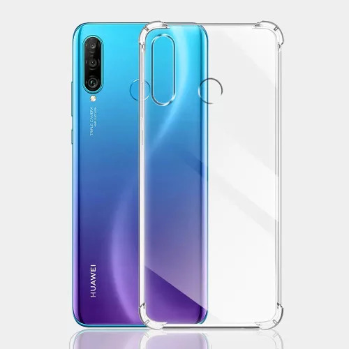 Techsuit - Shockproof Átlátszó Ütésálló Szilikon tok - Huawei P30 Lite / P30 Lite New Edition - Átlátszó