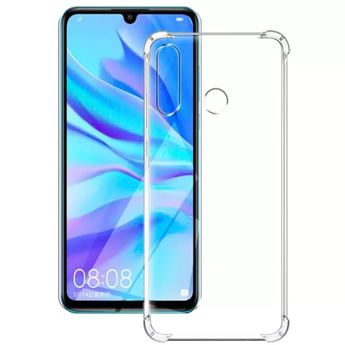 Techsuit - Shockproof Átlátszó Ütésálló Szilikon tok - Huawei P30 Lite / P30 Lite New Edition - Átlátszó
