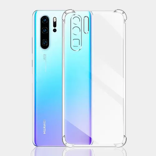 Techsuit - Shockproof Átlátszó Ütésálló Szilikon tok - Huawei P30 Pro / P30 Pro New Edition - Átlátszó