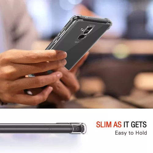 Techsuit - Shockproof Átlátszó Ütésálló Szilikon tok - Huawei Mate 20 Lite - Átlátszó