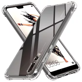   Techsuit - Shockproof Átlátszó Ütésálló Szilikon tok - Huawei P20 Pro - Átlátszó