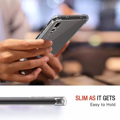 Techsuit - Shockproof Átlátszó Ütésálló Szilikon tok - Huawei P20 Pro - Átlátszó