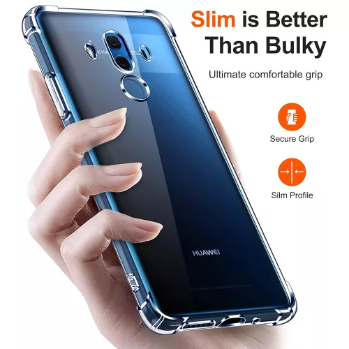Techsuit - Shockproof Átlátszó Ütésálló Szilikon tok - Huawei Mate 10 Pro - Átlátszó