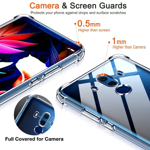 Techsuit - Shockproof Átlátszó Ütésálló Szilikon tok - Huawei Mate 10 Pro - Átlátszó