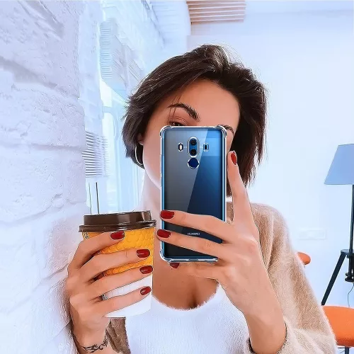 Techsuit - Shockproof Átlátszó Ütésálló Szilikon tok - Huawei Mate 10 Pro - Átlátszó