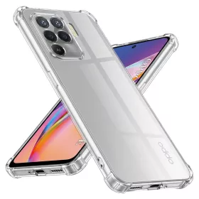   Techsuit - Shockproof Átlátszó Ütésálló Szilikon tok - Oppo Reno5 Lite / Oppo A94 4G - Átlátszó