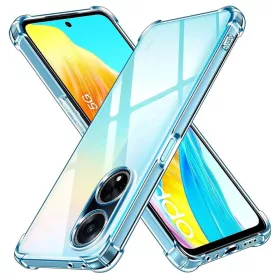   Techsuit - Shockproof Átlátszó Ütésálló Szilikon tok - Oppo A98 5G - Átlátszó