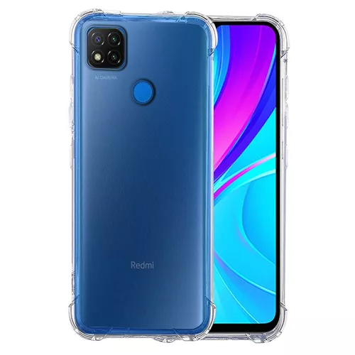 Techsuit - Shockproof Átlátszó Ütésálló Szilikon tok - Xiaomi Redmi 9C / Redmi 9C NFC - Átlátszó