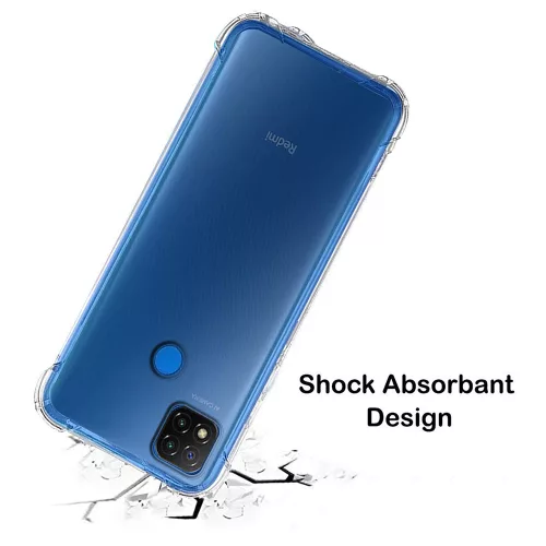 Techsuit - Shockproof Átlátszó Ütésálló Szilikon tok - Xiaomi Redmi 9C / Redmi 9C NFC - Átlátszó