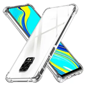   Techsuit - Shockproof Átlátszó Ütésálló Szilikon tok - Xiaomi Redmi Note 9S / Note 9 Pro / Note 9 Pro Max - Átlátszó