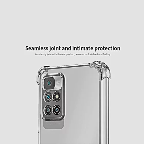 Techsuit - Shockproof Átlátszó Ütésálló Szilikon tok - Xiaomi Redmi 10 / Redmi 10 2022 - Átlátszó