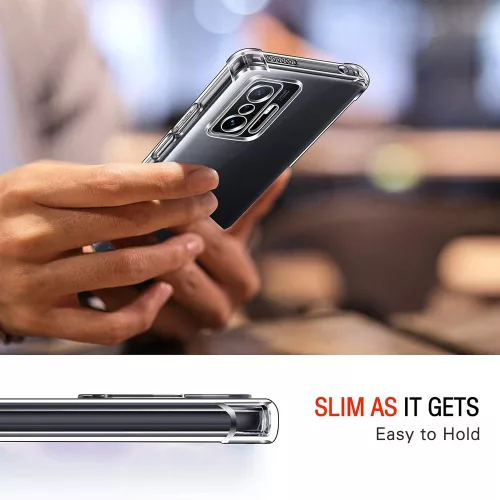Techsuit - Shockproof Átlátszó Ütésálló Szilikon tok - Xiaomi 11T / 11T Pro - Átlátszó