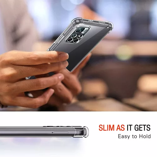 Techsuit - Shockproof Átlátszó Ütésálló Szilikon tok - Xiaomi Redmi Note 11 / Note 11S - Átlátszó