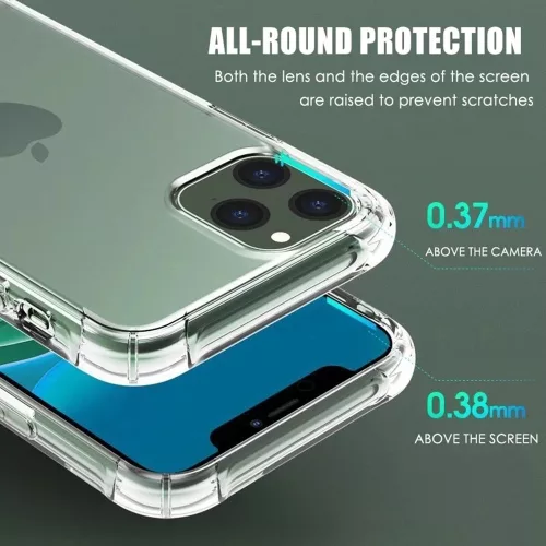 Techsuit - Shockproof Átlátszó Ütésálló Szilikon tok - Xiaomi Redmi Note 12 Pro 5G - Átlátszó