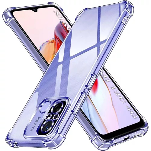 Techsuit - Shockproof Átlátszó Ütésálló Szilikon tok - Xiaomi Redmi 12C - Átlátszó