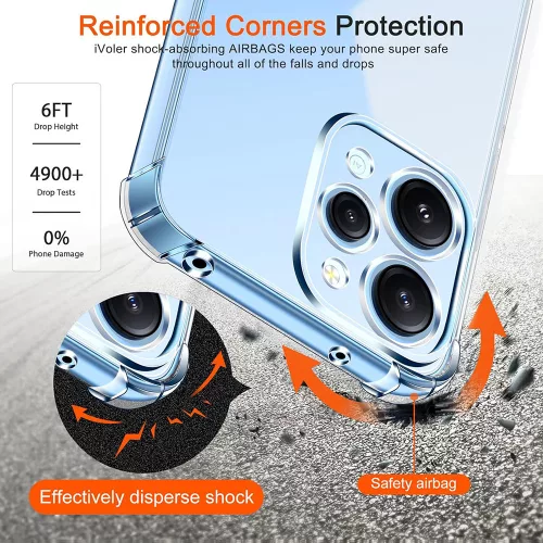 Techsuit - Shockproof Átlátszó Ütésálló Szilikon tok - Xiaomi Redmi 12 4G / 12 5G - Átlátszó