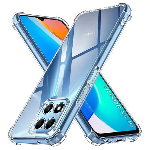 Techsuit - Shockproof Átlátszó Ütésálló Szilikon tok - Honor X6 / X8 5G / 70 Lite - Átlátszó