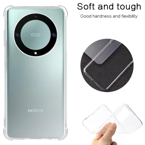 Techsuit - Shockproof Átlátszó Ütésálló Szilikon tok - Honor Magic5 Lite - Átlátszó