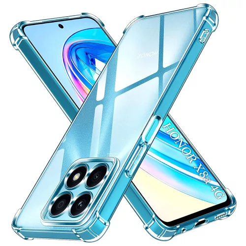 Techsuit - Shockproof Átlátszó Ütésálló Szilikon tok - Honor X8a - Átlátszó