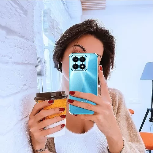 Techsuit - Shockproof Átlátszó Ütésálló Szilikon tok - Honor X8a - Átlátszó