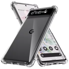   Techsuit - Shockproof Átlátszó Ütésálló Szilikon tok - Google Pixel 6 Pro - Átlátszó