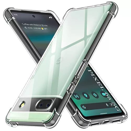 Techsuit - Shockproof Átlátszó Ütésálló Szilikon tok - Google Pixel 6a - Átlátszó