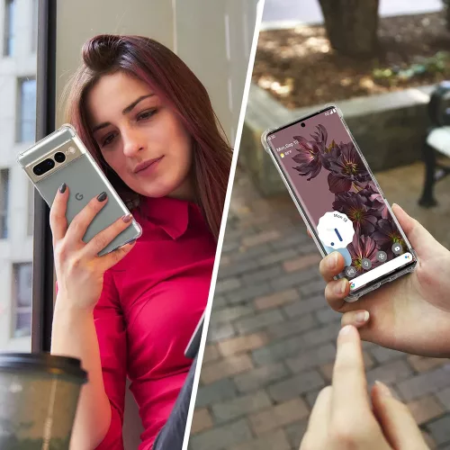 Techsuit - Shockproof Átlátszó Ütésálló Szilikon tok - Google Pixel 7 Pro - Átlátszó