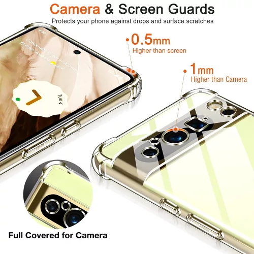 Techsuit - Shockproof Átlátszó Ütésálló Szilikon tok - Google Pixel 8 Pro - Átlátszó