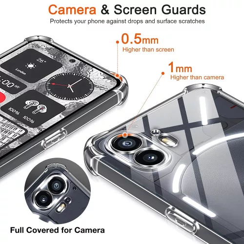 Techsuit - Shockproof Átlátszó Ütésálló Szilikon tok - Nothing Phone (2) - Átlátszó