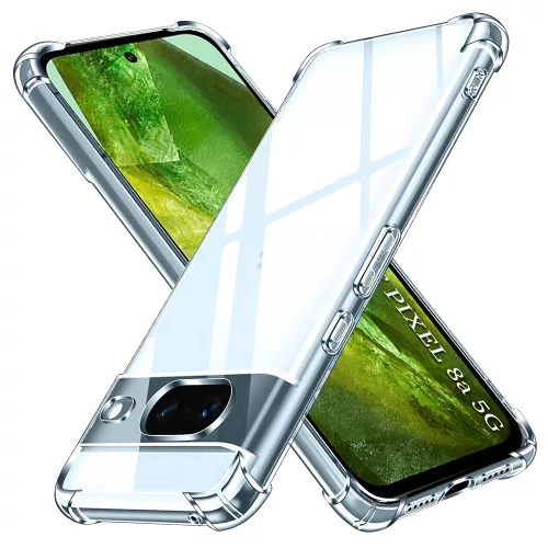 Techsuit - Shockproof Átlátszó Ütésálló Szilikon tok - Google Pixel 8a - Átlátszó