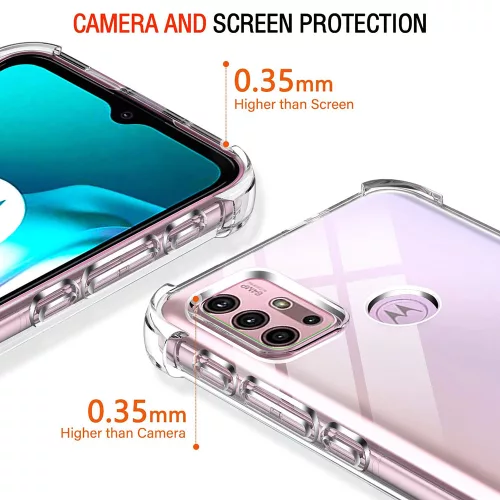 Techsuit - Shockproof Átlátszó Ütésálló Szilikon tok - Motorola Moto G10 / Moto G20 / Moto G30 - Átlátszó