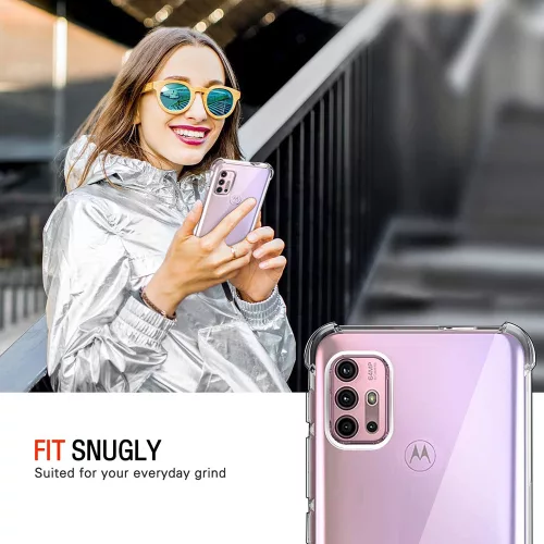 Techsuit - Shockproof Átlátszó Ütésálló Szilikon tok - Motorola Moto G10 / Moto G20 / Moto G30 - Átlátszó