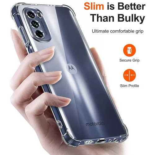 Techsuit - Shockproof Átlátszó Ütésálló Szilikon tok - Motorola Moto G31 / Moto G41 - Átlátszó