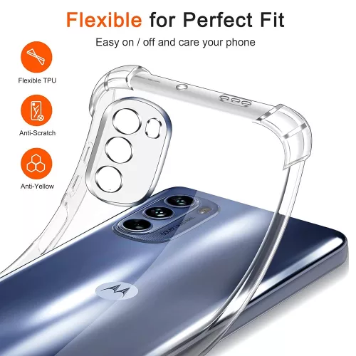 Techsuit - Shockproof Átlátszó Ütésálló Szilikon tok - Motorola Moto G31 / Moto G41 - Átlátszó