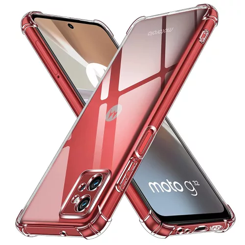 Techsuit - Shockproof Átlátszó Ütésálló Szilikon tok - Motorola Moto G32 - Átlátszó
