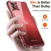 Techsuit - Shockproof Átlátszó Ütésálló Szilikon tok - Motorola Moto G32 - Átlátszó
