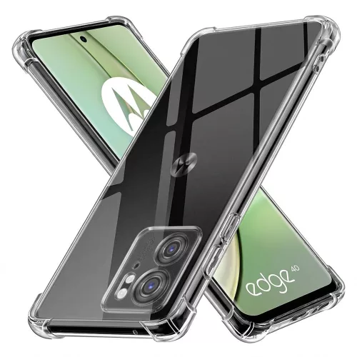 Techsuit - Shockproof Átlátszó Ütésálló Szilikon tok - Motorola Edge 40 / Edge (2023) - Átlátszó