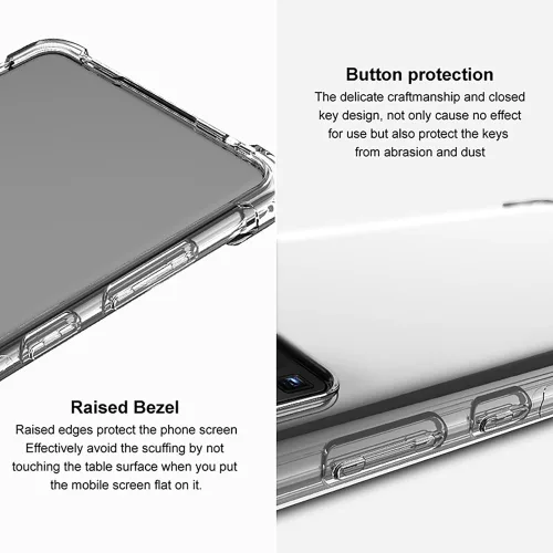 Techsuit - Shockproof Átlátszó Ütésálló Szilikon tok - Motorola Edge 40 Neo - Átlátszó