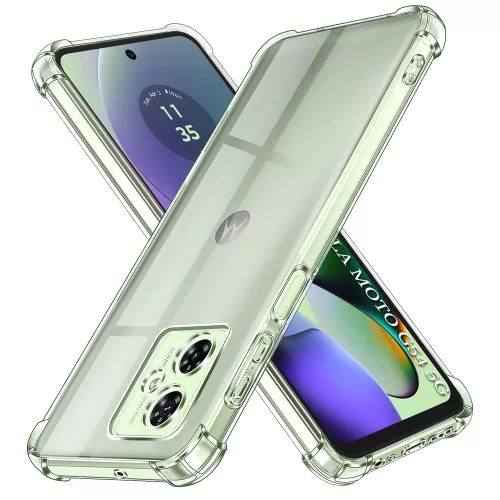 Techsuit - Shockproof Átlátszó Ütésálló Szilikon tok - Motorola Moto G54 - Átlátszó