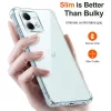 Techsuit - Shockproof Átlátszó Ütésálló Szilikon tok - Motorola Moto G84 - Átlátszó