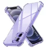 Techsuit - Shockproof Átlátszó Ütésálló Szilikon tok - iPhone 12 - Átlátszó